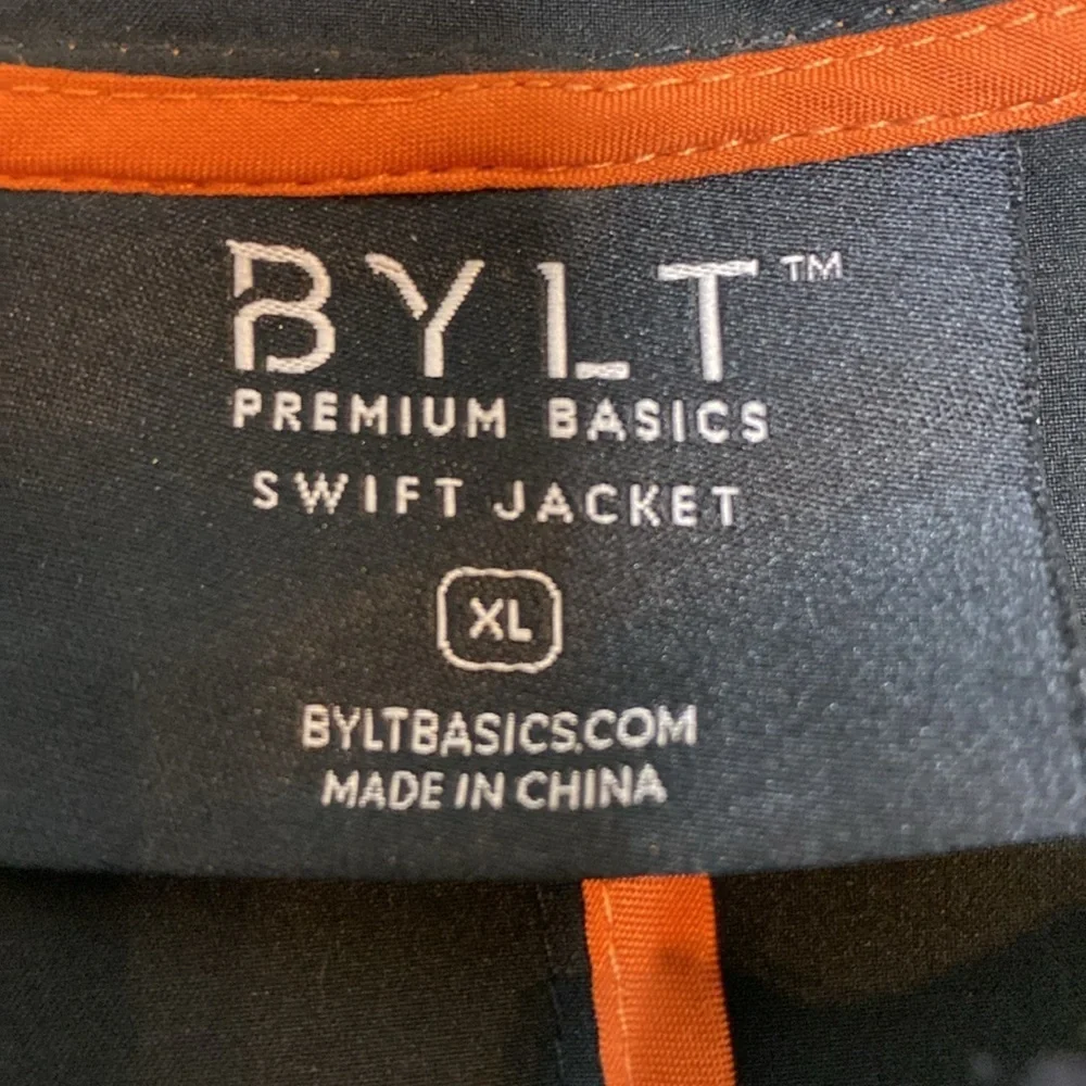 BYLT Premium Basics Men's Black Hooded Swift Jacket Size XL